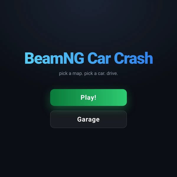 BeamNG Car Crash On A Phone, Tablet, Computer