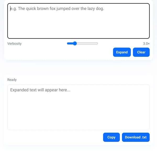Verbose Extender