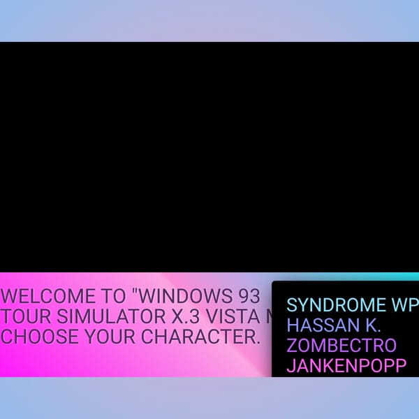 WINDOWS 93 TOUR SIMULATOR (not finished)