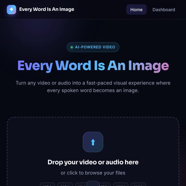 Every Word Is An Image