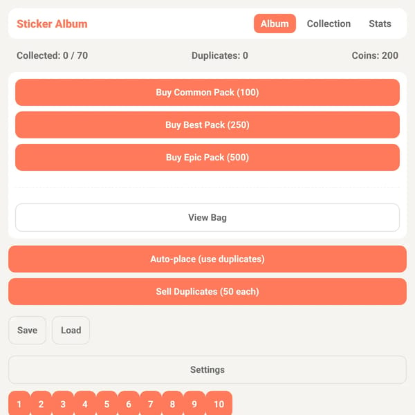 Sticker Album