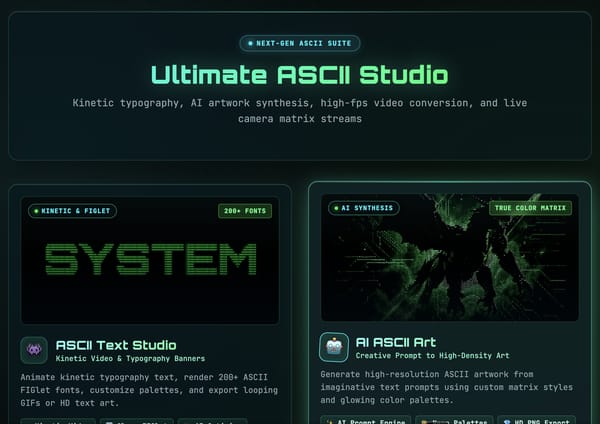 Ultimate ASCII Art Studio