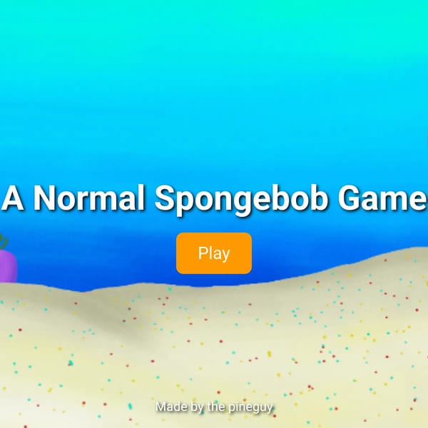 A Normal Spongebob Game