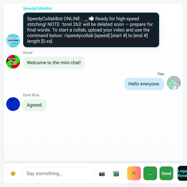 Speedy collabers chat!!!!!!!!!!!!!111