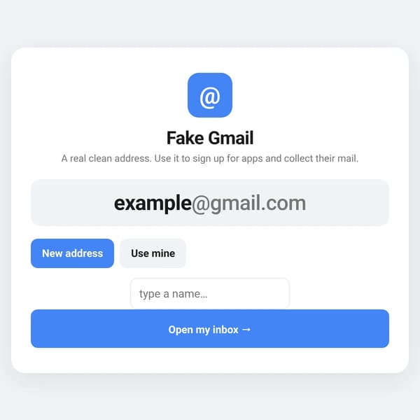 Fake Gmail ig (unfinished)