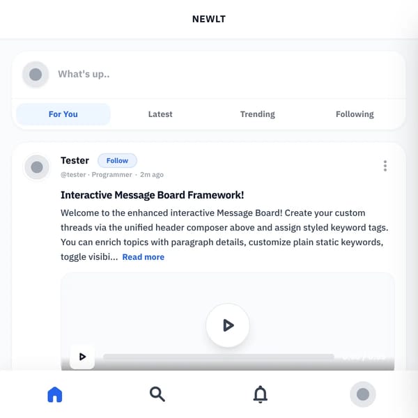 Newlt & Websim ✦ Twitter On Websim