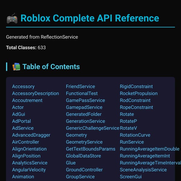 Roblox Complete API