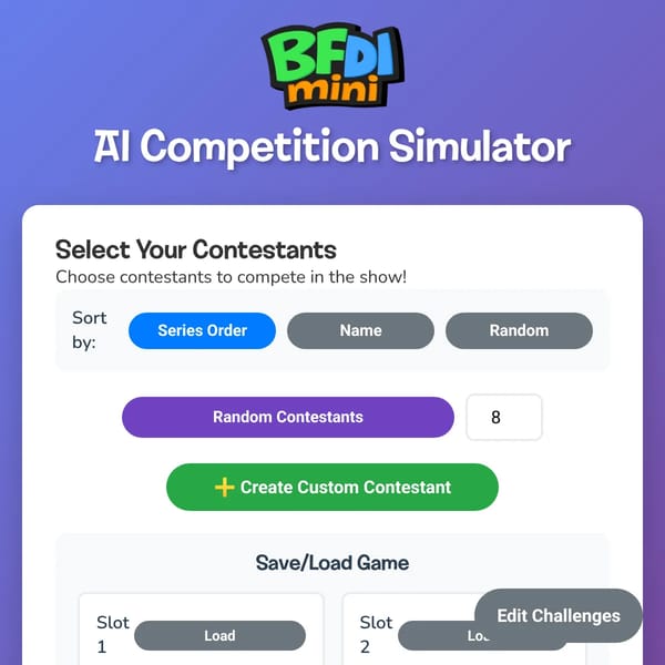 BFDI Mini Simulator