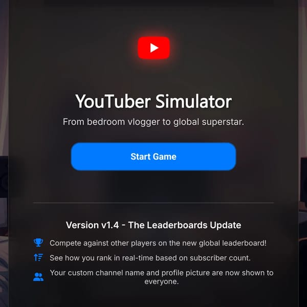 YouTuber Simulator