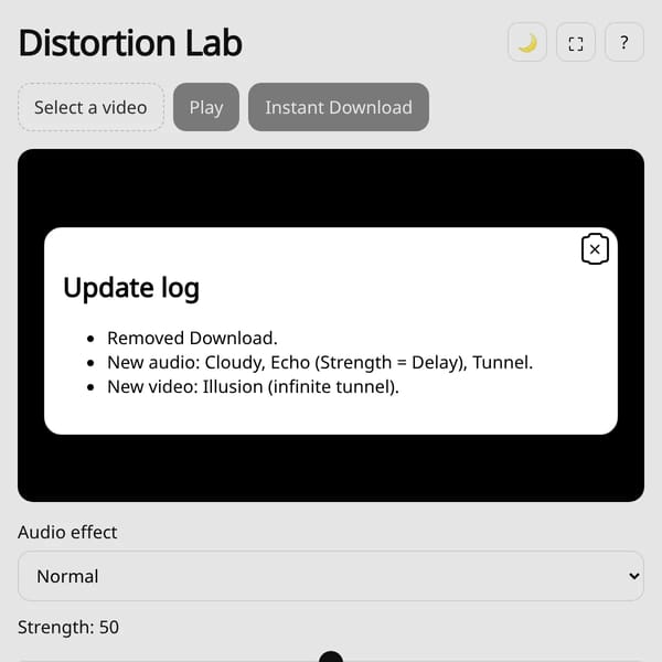 Video + Audio Distortion Lab