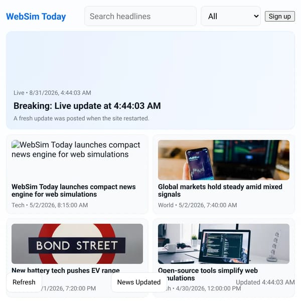 WebSim News