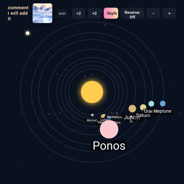2D Solar System