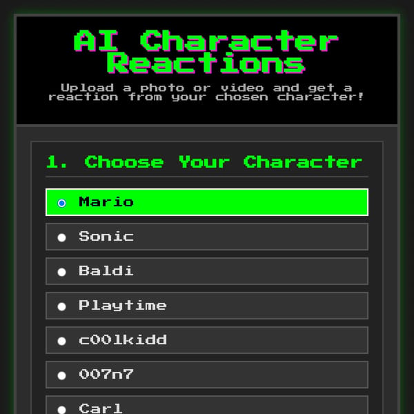 AI Character Reactions