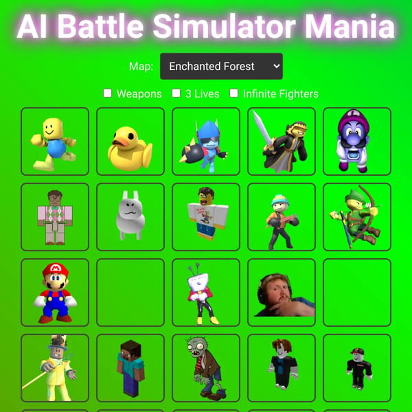 AI Battle Simulator Mania