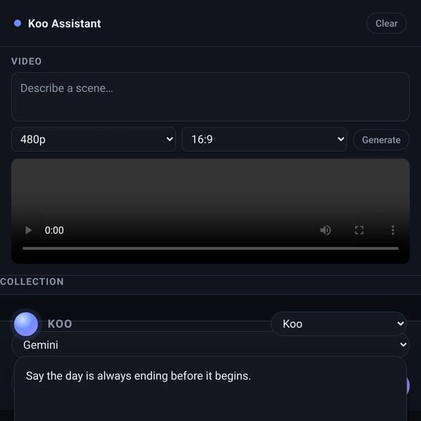 Kooai- an actual both groq and fish audio