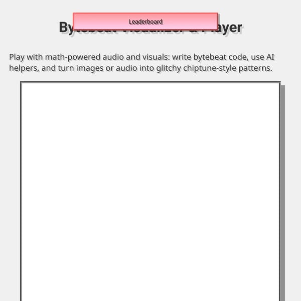 Bytebeat Visualizer & Player