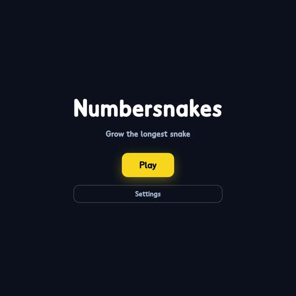 Numbersnakes, but easier