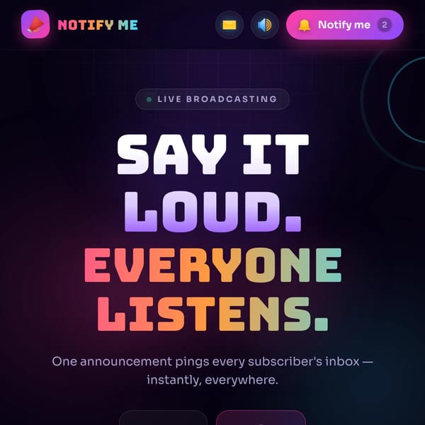 Notify Me