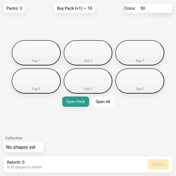 Egg Hatch Shapes