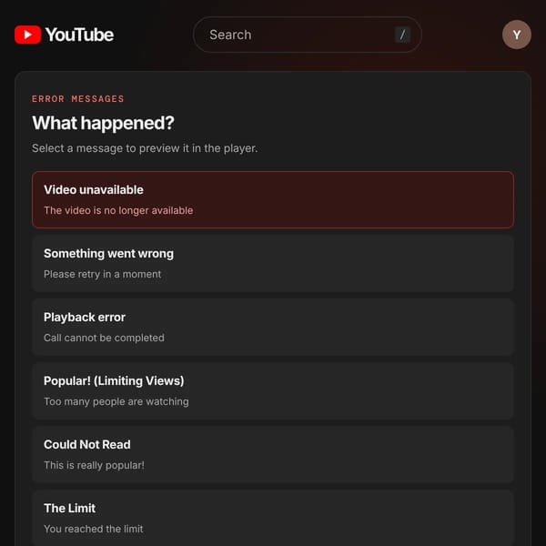 Playback Error