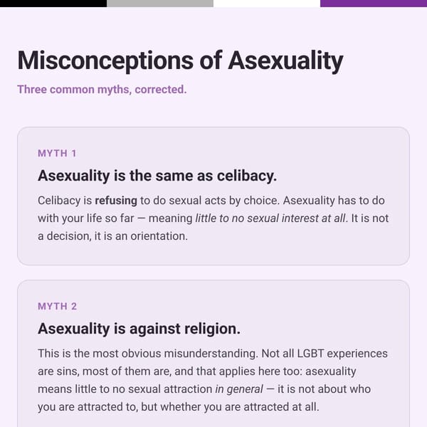 Misconceptions of Asexuality