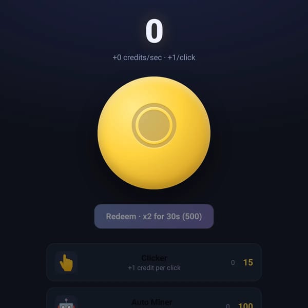 Credit Clicker