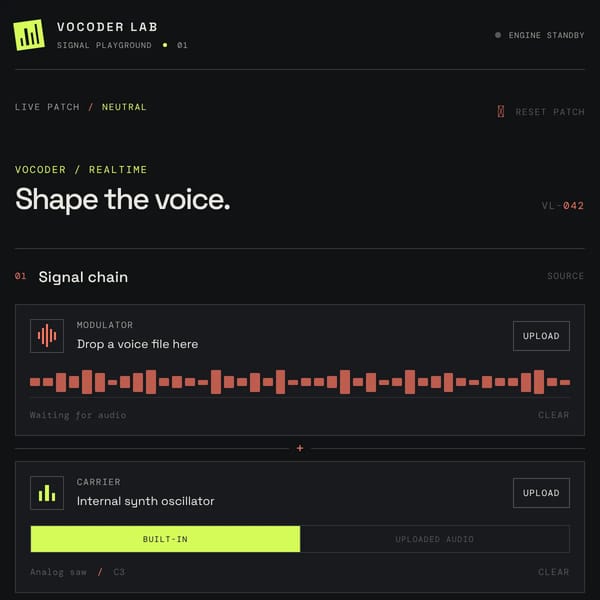 Vocoder Lab