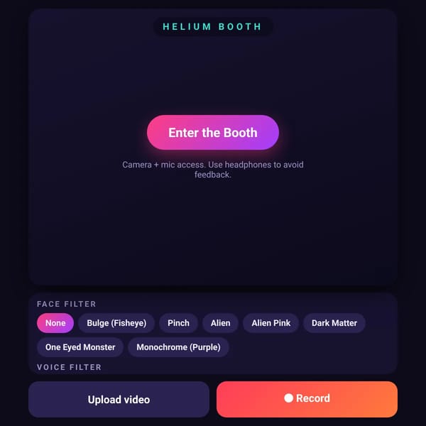 Helium Booth