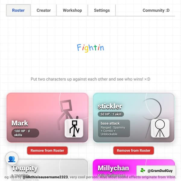 Fightin [test] (custom character fighting)