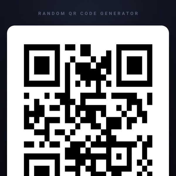 Random QR code generator