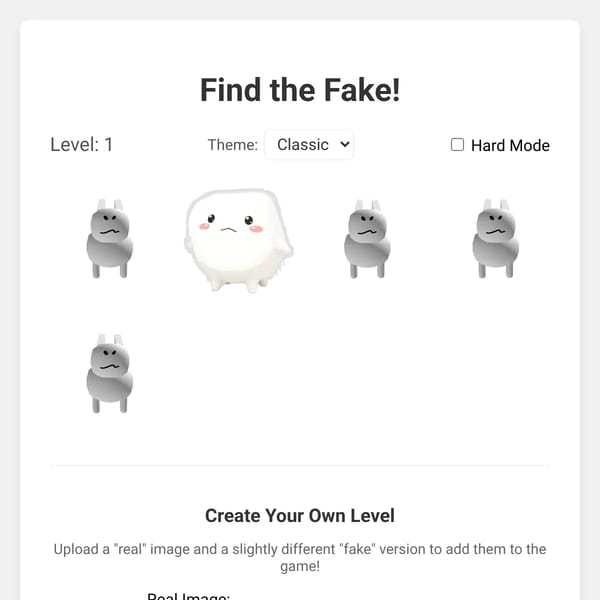 Find the fake but the sky towers level is easy