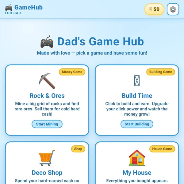 Dad's GameHub