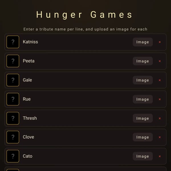Hunger Games Simulation