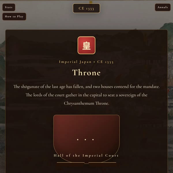 (ALPHA) Japan Emperor Elector Simulator (Not a original idea)