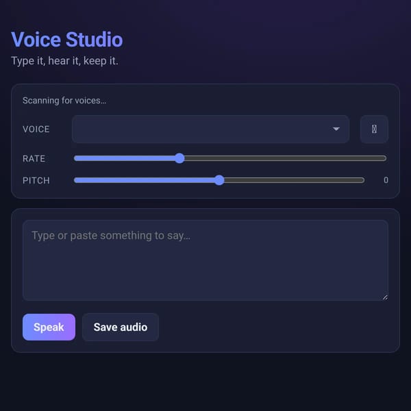 Voice Studio