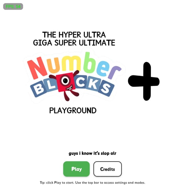 THE HYPER ULTRA GIGA SUPER ULTIMATE NUMBERBLOCKS PLAYGROUND+