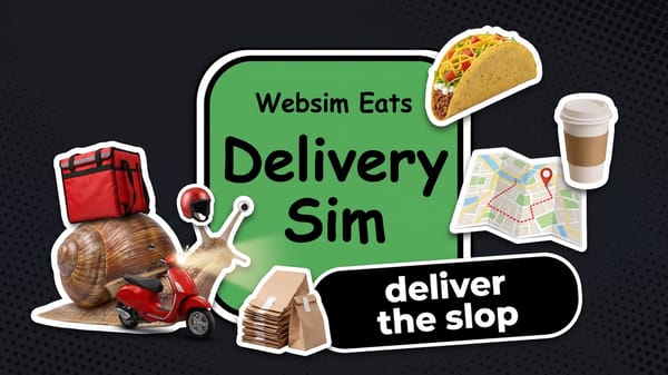 Websim Eats Delivery Sim