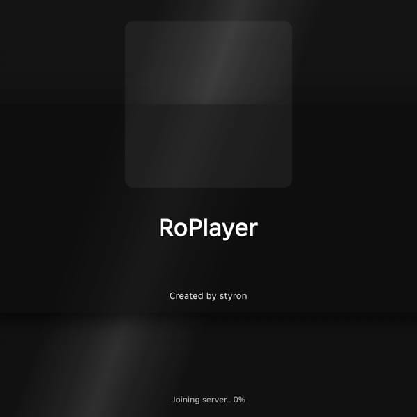 RoPlayer: A template for games