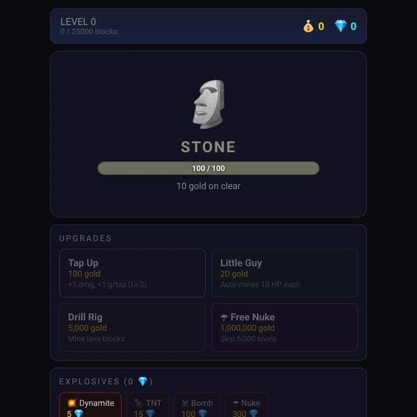 The Mining Game to Split Earth [CHAPTER 1]