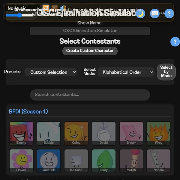 OSC Elimination Simulator Modded