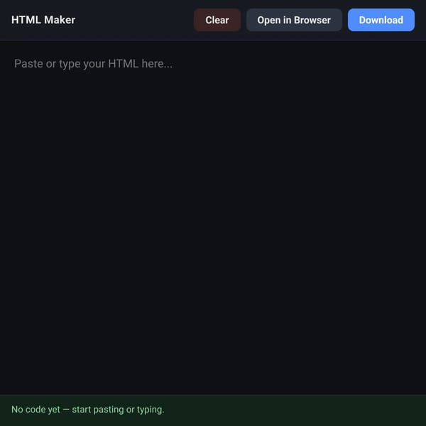 HTML Maker