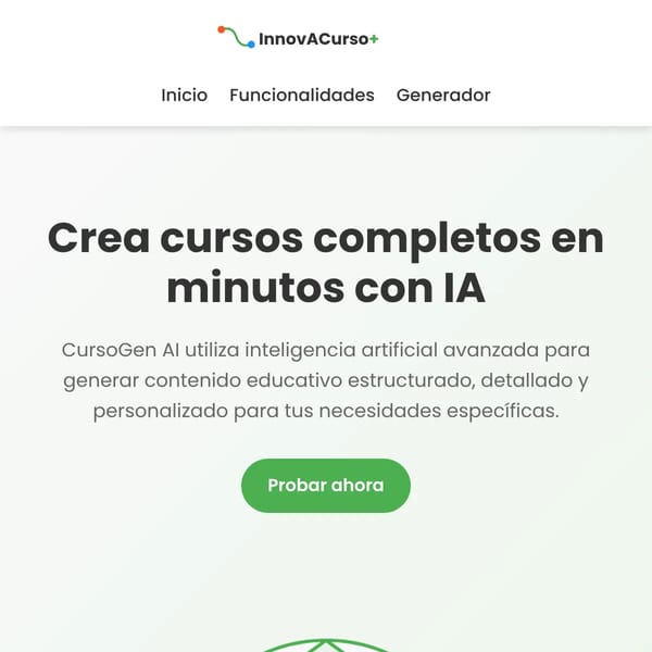 CursoGen AI - Generador de Cursos con Inteligencia Artificial