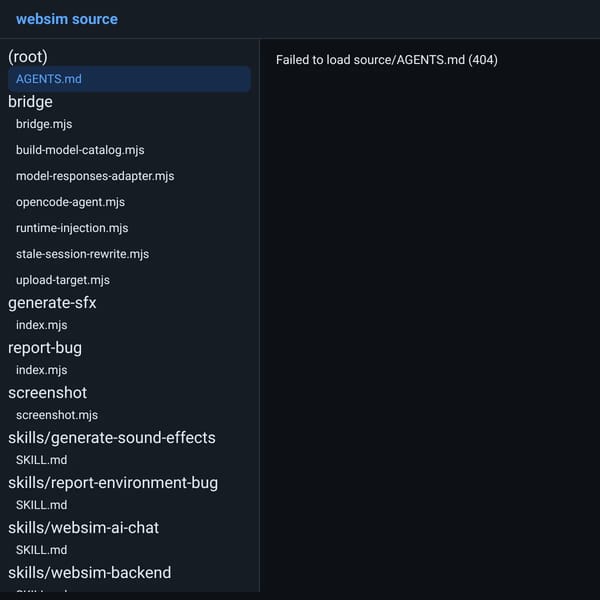 websim source browser