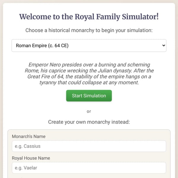 Royal Family Simulator (More fixied)