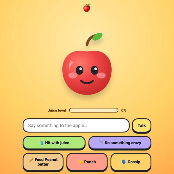 Talking apple