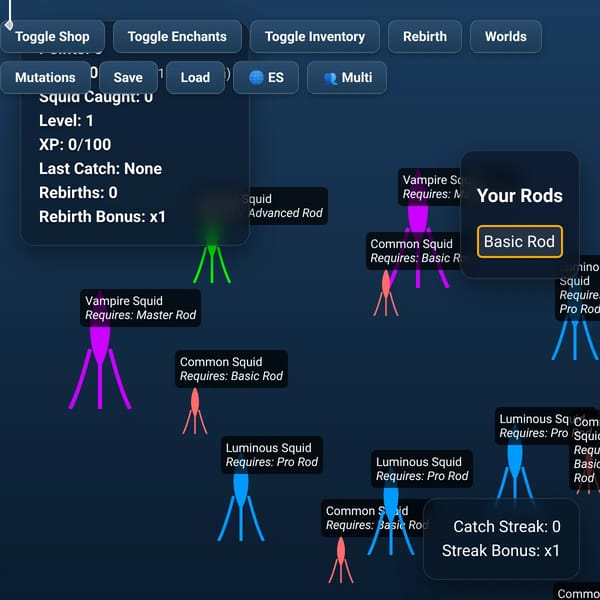 Squid Fishing Simulator