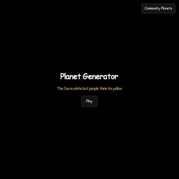 Planet Generator