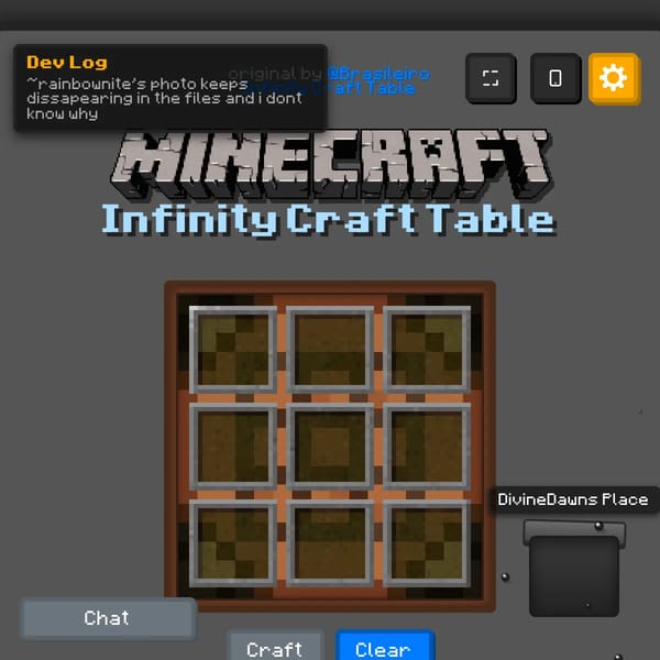 Infinity Craft Table++