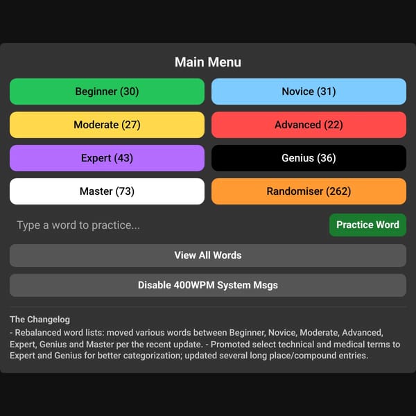 Main Menu