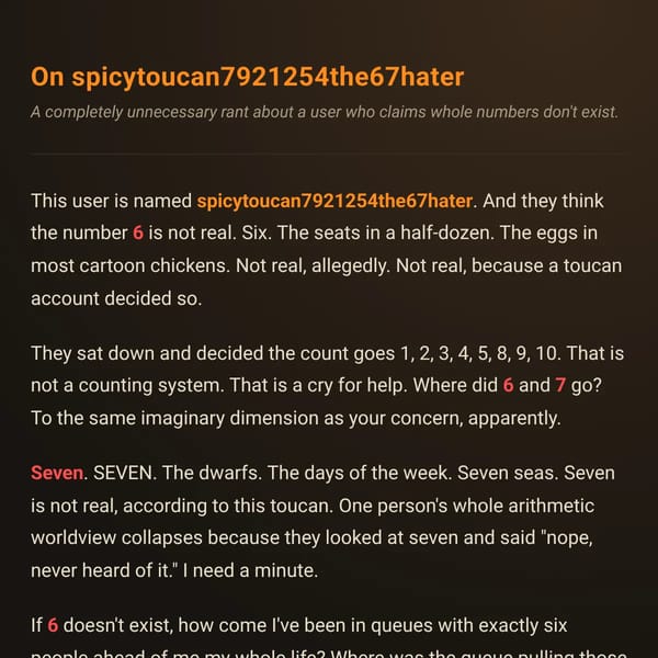 for @spicytoucan7921254the67hater